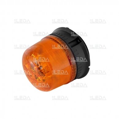 LED beacon amber, diamond, with magnet and screwed, 12/24V 5