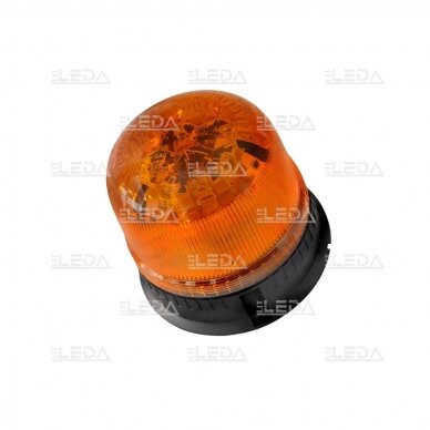 LED beacon amber, diamond, with magnet and screwed, 12/24V 3