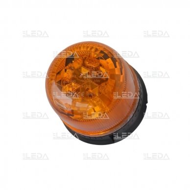 LED beacon amber, diamond, with magnet and screwed, 12/24V 4