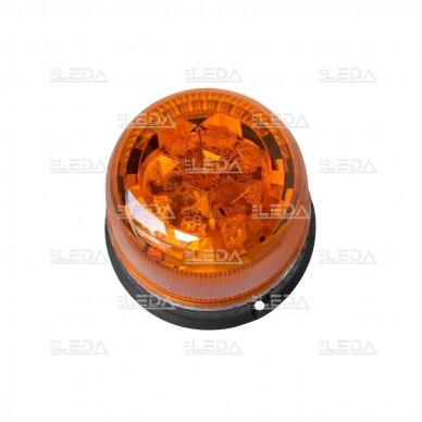 LED beacon amber, diamond, with magnet and screwed, 12/24V 4