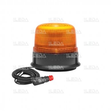 LED beacon amber, diamond, with magnet and screwed, 12/24V