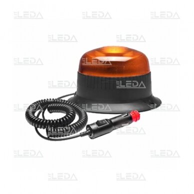 LED beacon amber, mini (86x72mm) with magnet and screwed, 12/24V