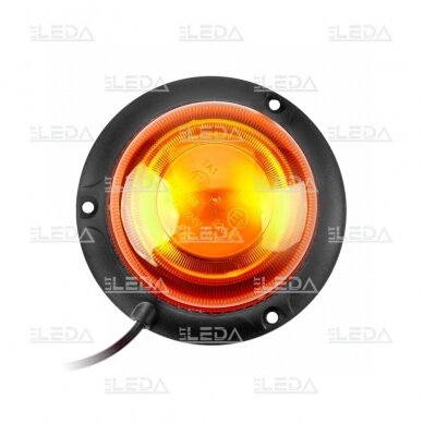 LED beacon amber, mini (113x68mm) with magnet and screwed, 12/24V 2