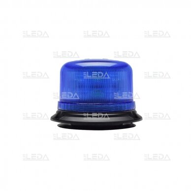 LED magnetic and 3 bolt mount beacon, blue, 12-24V