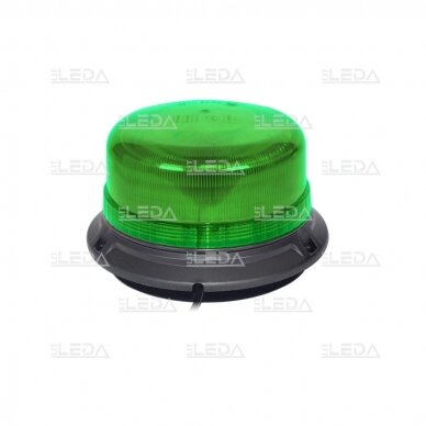 LED švyturėlis žalias, 12/24 V; su magnetu, siurbtuku ir prisukamas; 1