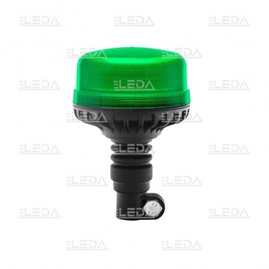 LED beacon green, with vibration-resistant holder, 12/24V