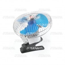 Metal car fan 6", with clip