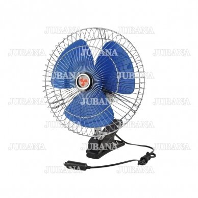 Metal car fan 6", with clip 2