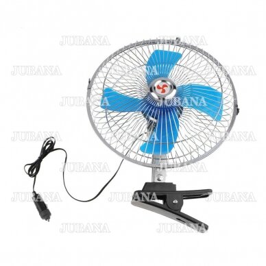 Metal car fan 8", with clip