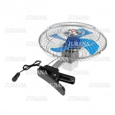 Metal car fan 8", with clip 2