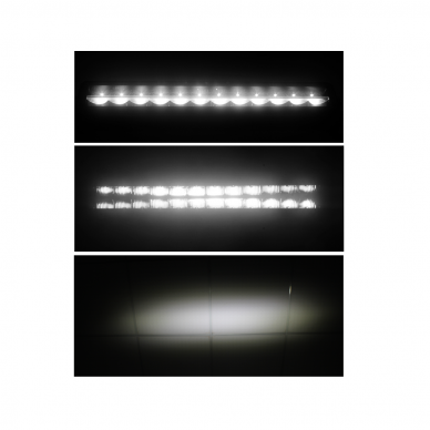 Certified LED BAR light 95W/1W, 10500lm, driving beam, L=55,5cm, 22" 12