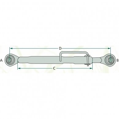 Top link assembly Ford New Holland 1