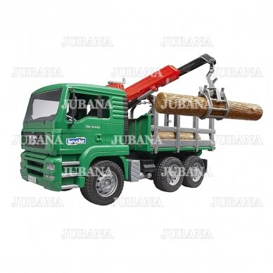 BRUDER toy MAN Timber truck with loading crane