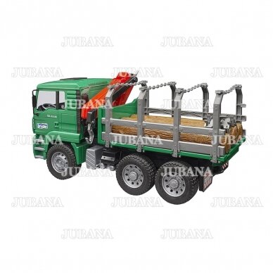 BRUDER toy MAN Timber truck with loading crane 1