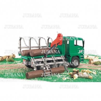 BRUDER toy MAN Timber truck with loading crane 6