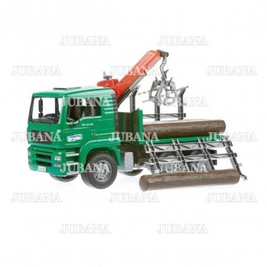 BRUDER toy MAN Timber truck with loading crane 3