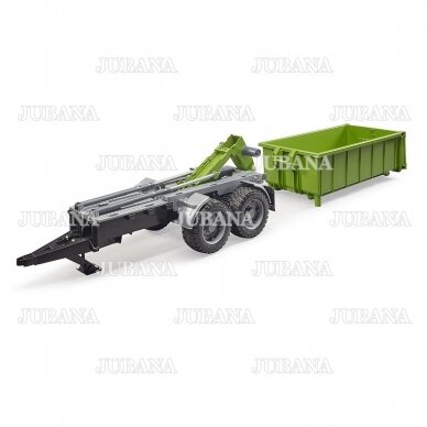 Bruder toy Hook lift trailer for tractors 2