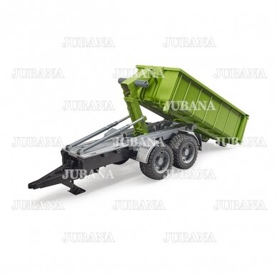 Bruder toy Hook lift trailer for tractors 1